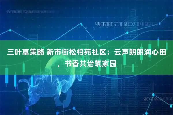 三叶草策略 新市街松柏苑社区：云声朗朗润心田，书香共治筑家园